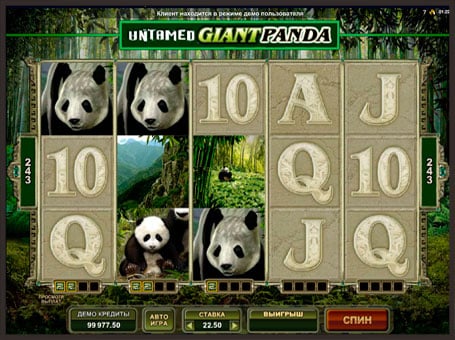 Символы игрового аппарата Untamed Giant Panda